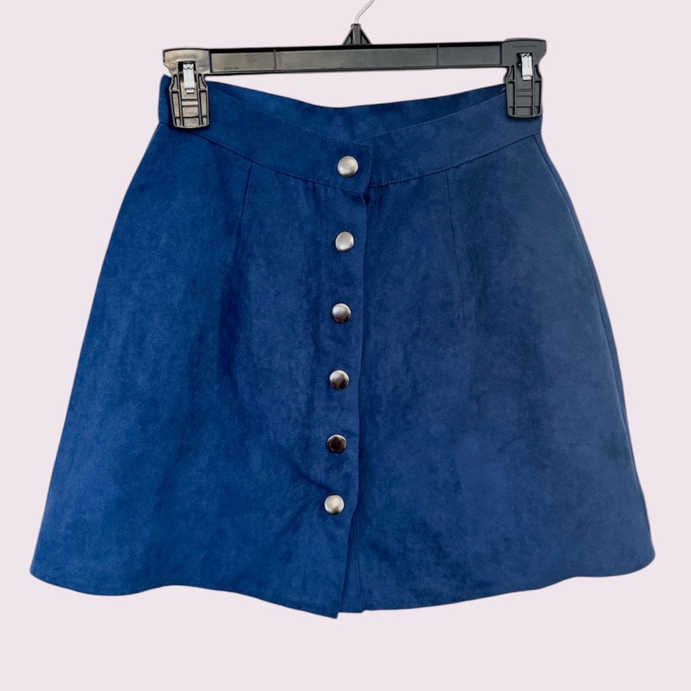 NWOT motel faux suede skirt